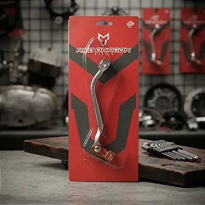 Pedal Câmbio Alumínio Red Dragon KTM GasGas Husq. Prata/Laranja Longo