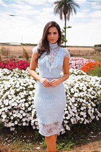 vestido longuete social