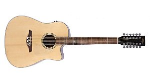 Violão de Aço Vintage VEC 50112 Dreadnought 12 Cordas