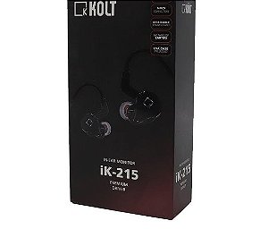 Fone De Ouvido Kolt Ik 215 In Ear Preto