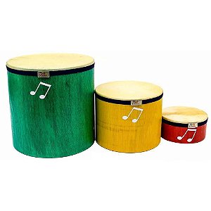 Kit Surdinhos Jog Music pele Animal 3 Pcs P 3642