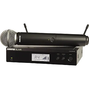 Microfone S/ Fio Shure Mao Blx 24 RBR Sm 58 M 15