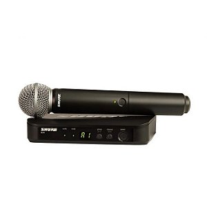 Microfone S/ Fio Shure Mao Blx 24 Br Sm 58 M 15