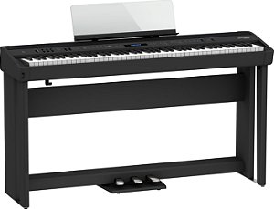Piano Digital Roland Fp 90X Bk c/ estante