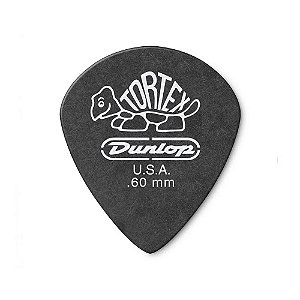 Palheta Dunlop Tortex Preta 060 Mm Jazz III