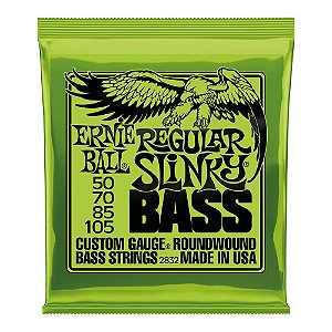 Encordoamento Baixo 4 Cordas 0.50 Ernie Ball Slinky 2832