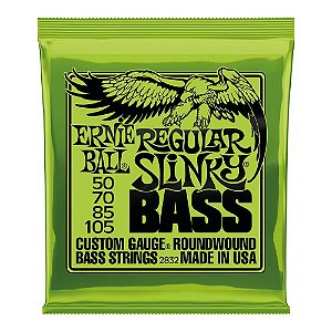 Encordoamento Baixo 4 Cordas 0.50 Ernie Ball Slinky 2832