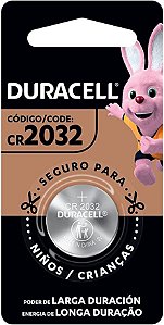 Bateria Moeda Litio 3 V Duracell Cr 2032