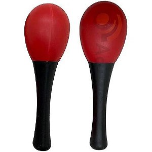 Maraca Infantil Liverpool em ABS Vermelho (Par)