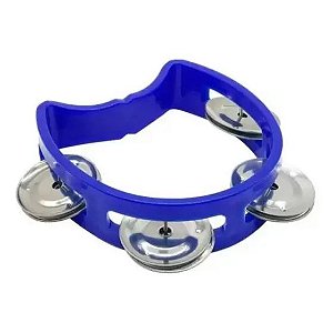 Pandeiro Meia Lua Liverpool Infantil 4" Azul