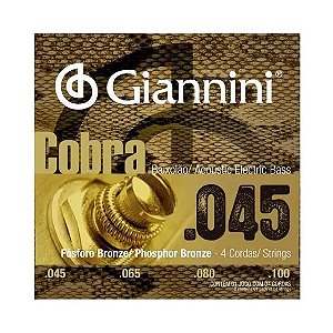 Encordoamento Baixolao Giannini 0.45 4 Cordas Bronze Fosforozo GEEBASF