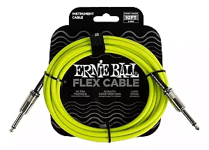 Cabo Instrumento Ernie Ball Flex 10 3,04m Verde  P 06414