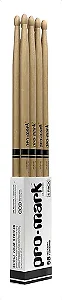 Pack de Baqueta Pro Mark Hickory 5B Tx 5B W c/ 4