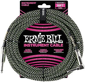 Cabo Instrumento Ernie Ball Flex 18 5,49m Verde  P 06082