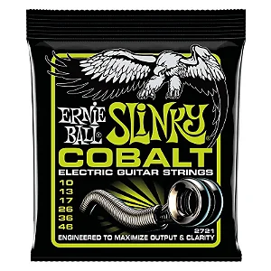 Encordoamento Guitarra 010 Ernie Ball Regular Slinky Cobalt 2721