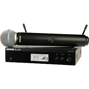 Microfone S/ Fio Shure Mao Blx 24 RBr /B 58 J 10
