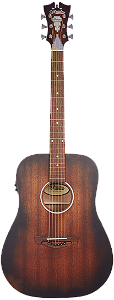 Violão Aço Eletrico Dangelico Premier Folk DAPLSD 300 AGDCP Lexington Aged Mahogany