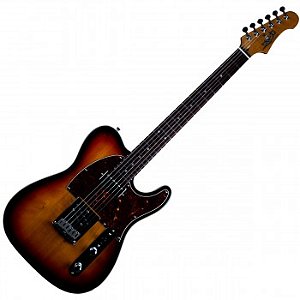 Guitarra Jet JT 350 SBR - Tele Sunburst , Braço em Roasted Maple c/ Escala em Rosewood