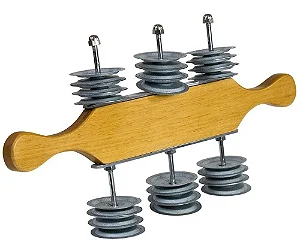 Ganza Luen 20 Cm Madeira Natural Verniz 36 Platinelas