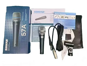 Microfone c/ Fio Shure Beta 57 A