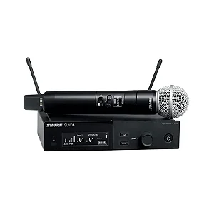 Sistema de Microfone S/ Fio com Transmissor Shure SLXD24 SM58 G58