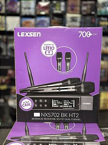 Microfone Duplo de Mão Lexsen Nxs 702 Bktht 2