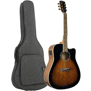 Violao Aço Eletrico Zellmer Heritage Spruce Cutaway Brilhante C/Bag