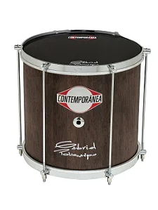 Repinique Md 12" Contemporanea Pele Preta Cr 06 Tarraxa Aro Rebaixado G.P