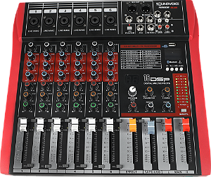 Mesa de Som Soundvoice MR 602 Rubi