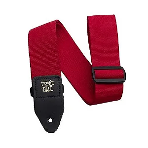 Correia Ernie Ball P/ Violão, Guitarra ou Baixo Polypro Vermelha P 04040