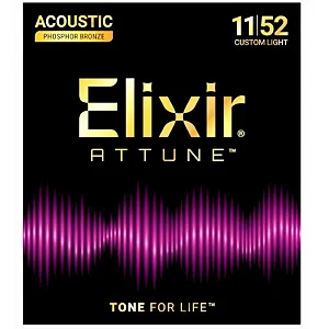 Encordoamento Violão 011 Elixir Custom Light Prosphor Bronze Attune 21027