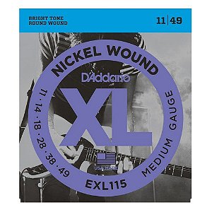 Encordoamento P/ Guitarra D'addario Exl 115 0.11