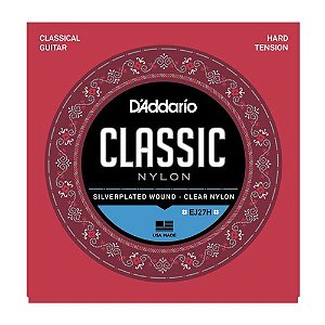 Encordoamento P/ Violão Nylon D'Addario Ej 27 H Tensão Pesada