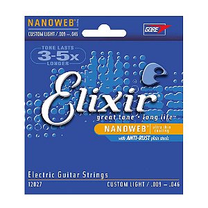 Encordoamento Guitarra 009-046 Elixir Custom Light 12027