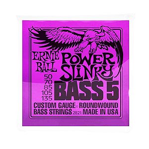 Encordoamento Baixo 5 Cordas 0.50 Ernie Ball Slinky 2821