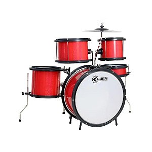 Bateria Infantil Luen Pop Vermelho - SHOWROOM