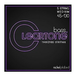 Encordoamento para Baixo Cleartone Nickel 5 Cordas 045 - 130