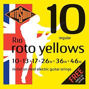 Encordoamento de Guitarra Rotosound 010 -  R10