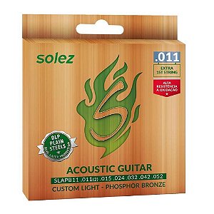 Encordoamento Violão Solez  0.11 Slapb 11 Phosphor Bronze