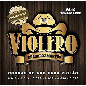 Encordoamento de Violão de aço 010 - Max Music Violero Va10
