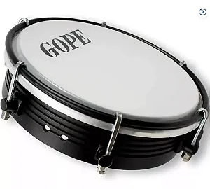 Tamborim Gope 595 Alp 6 Afinacoes Corpo Preto Frisado