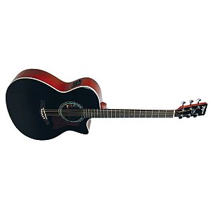 Violão Aço Elétrico Tagima Tw 29 Woodstock Medium Jumbo Preto