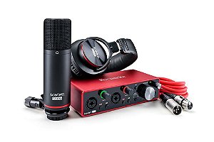 Kit Interface Mic. Headphone - SCARLETT 2I2 STUDIO-Focusrite