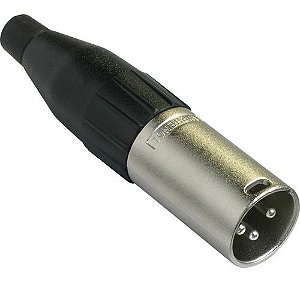 Conector Amphenol Ac 3 Mm Xlr Macho De Linha