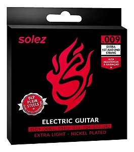 Encordoamento Guitarra Solez 0.09 Slg 9