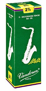 Palheta P/ Sax Tenor Vandoren 2,5 Java