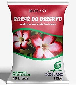 Substrato para Rosa do Deserto Bioplant 40 Litros = 12kg