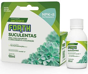 60ml Adubo Fertilizante Forth Suculentas Líquido Concentrado