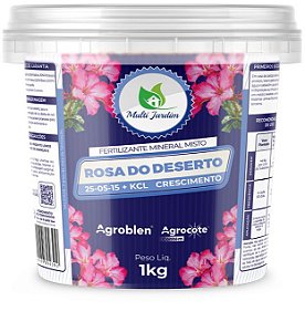 1kg Multi Rosa Do Deserto Agroblen Agrocote Fertilizante