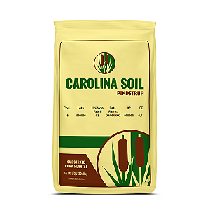 Substrato Carolina Soil Padrão Classe Interna 35H com Casca de Arroz - 45 Litros (8kg)